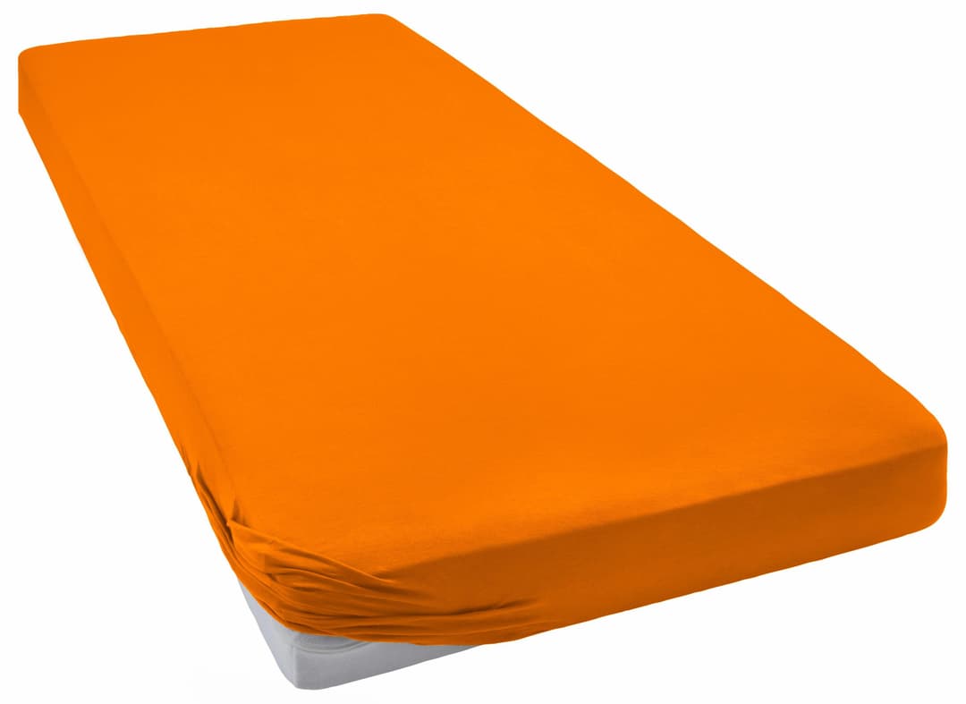 bellana Jersey Aqua Spannbettlaken | Orange