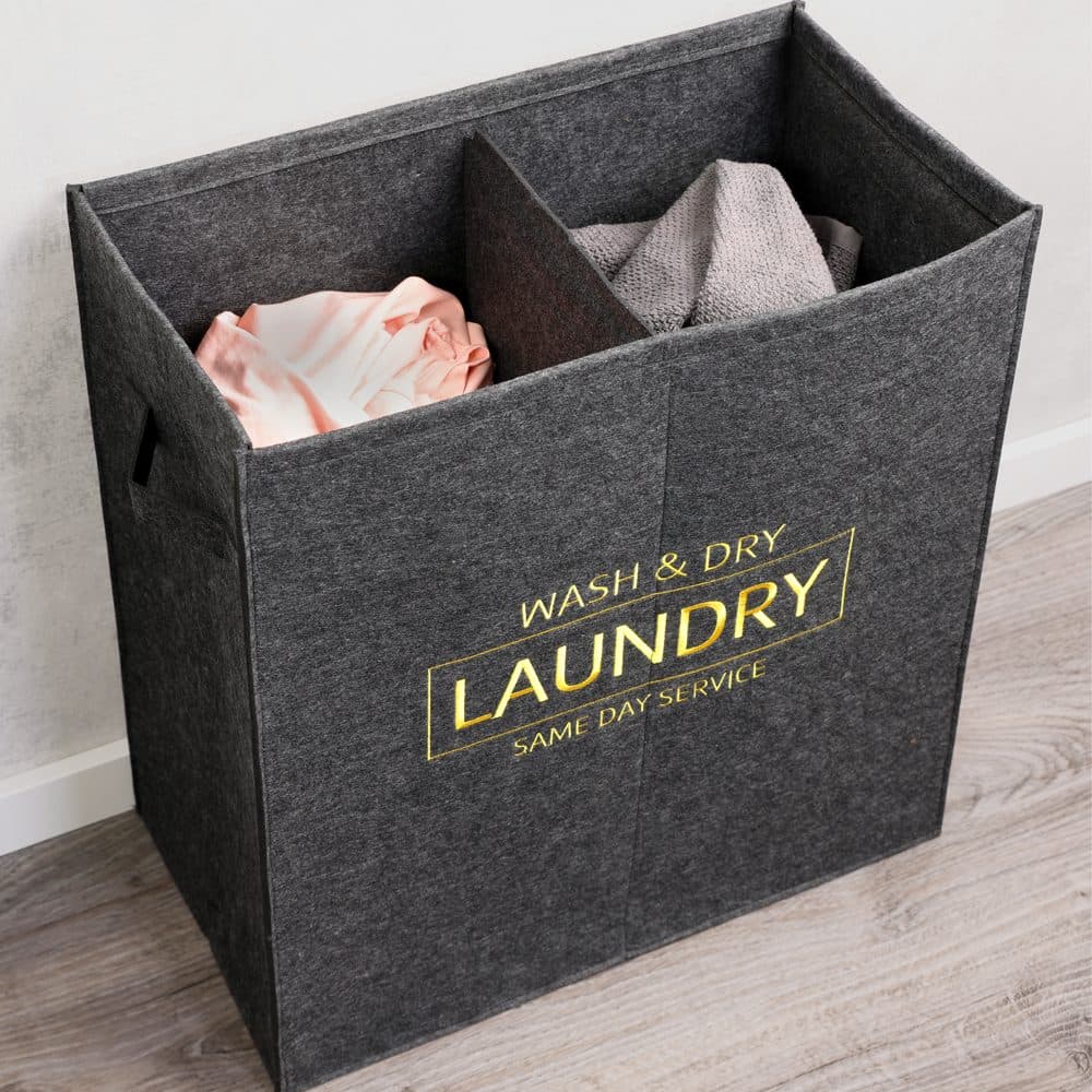 KESPER® Wäschebox Wäschesammler | Grau