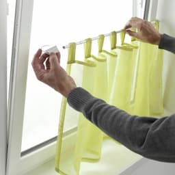 GARDINIA Scheibenstange Spannvitrage | Weiß