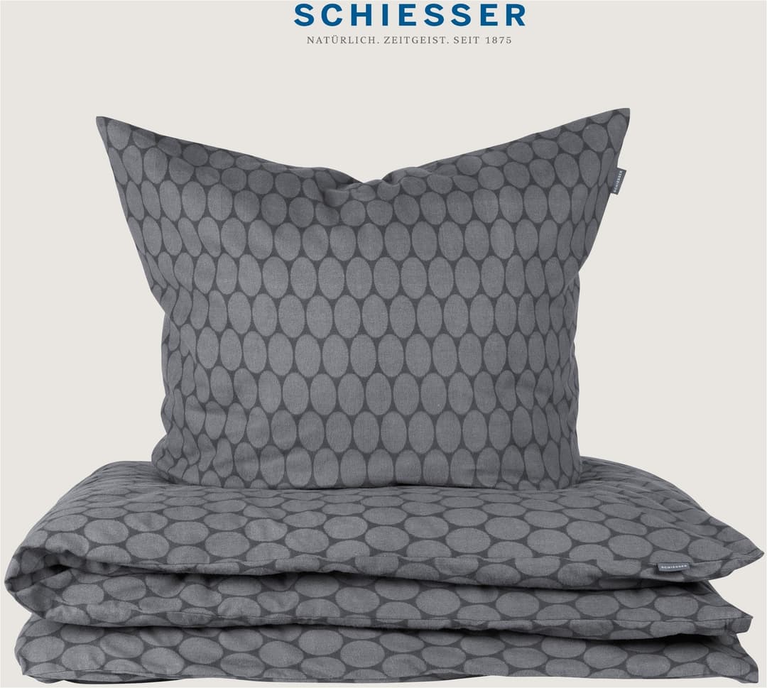 Schiesser Bettwäsche Drops | Grau