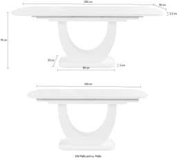 OTTO home Esstisch Tisch Nia | Weiß