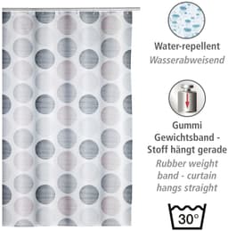 WENKO Duschvorhang Pastell Dots | Mehrfarbig