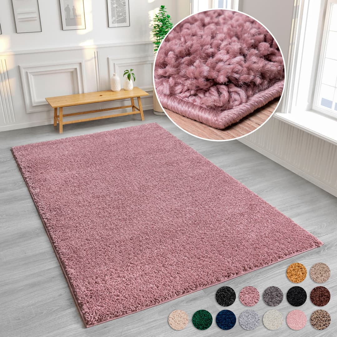 OTTO home Viva Shaggy Hochflor-Teppich | Braun