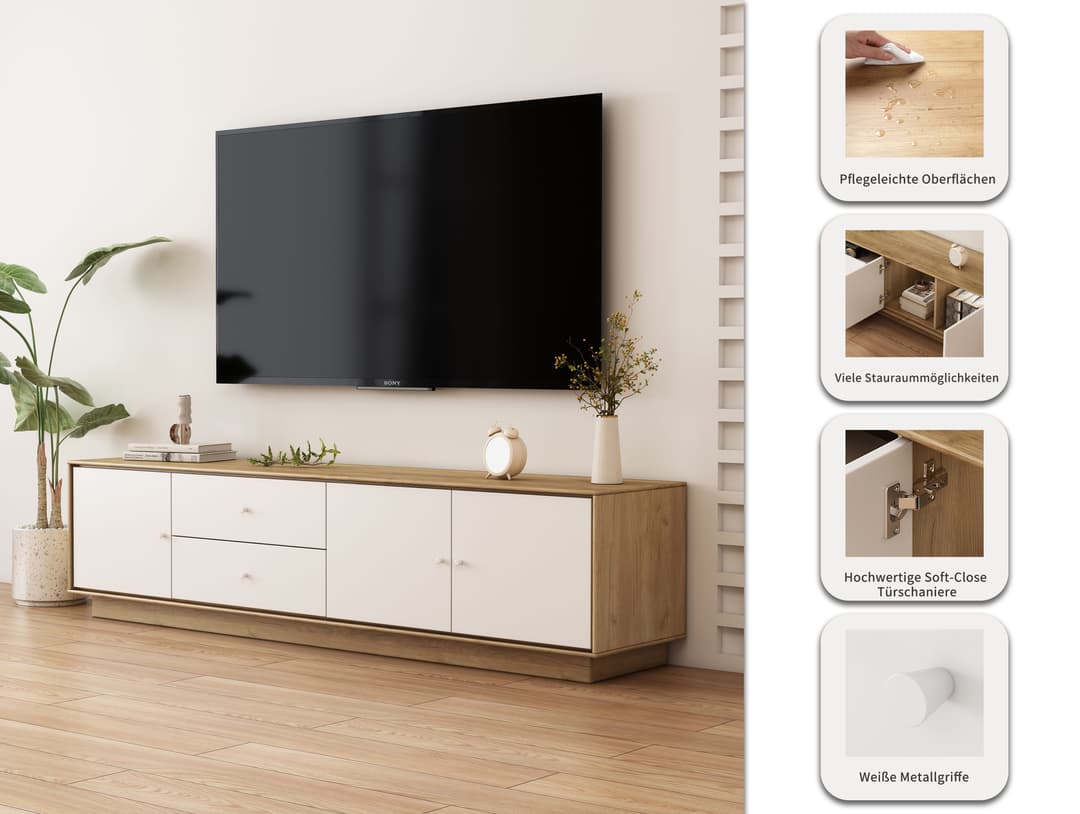 OTTO home TV-Board Blaire | Holztöne