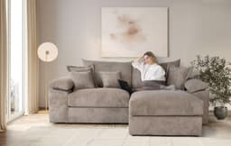 home affaire Ecksofa Soft&Cosy XL L-Form | Braun