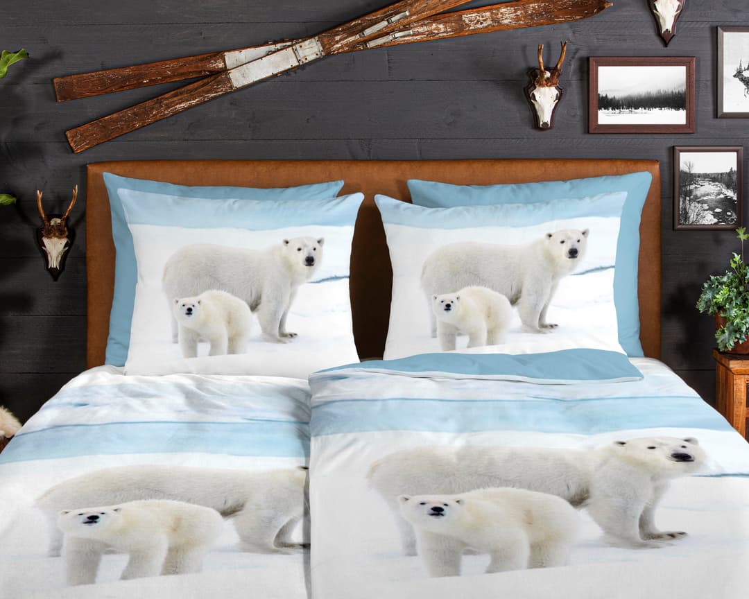 good morning Wendebettwäsche Care | Blau