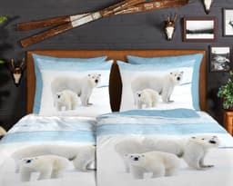 good morning Wendebettwäsche Care | Blau
