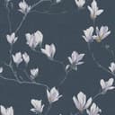 LAURA ASHLEY Vliestapete Magnolia Grove | Grau