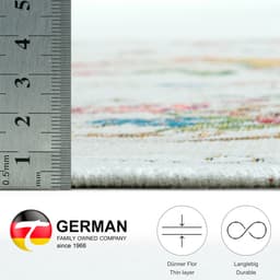 THEKO Teppich Flomi Floral | Beige