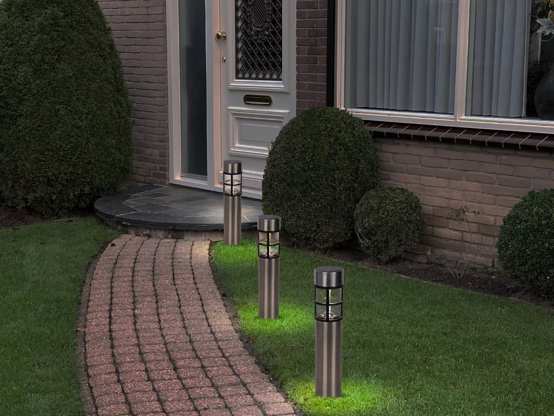 Näve LED Solarleuchte Bobby | Grau