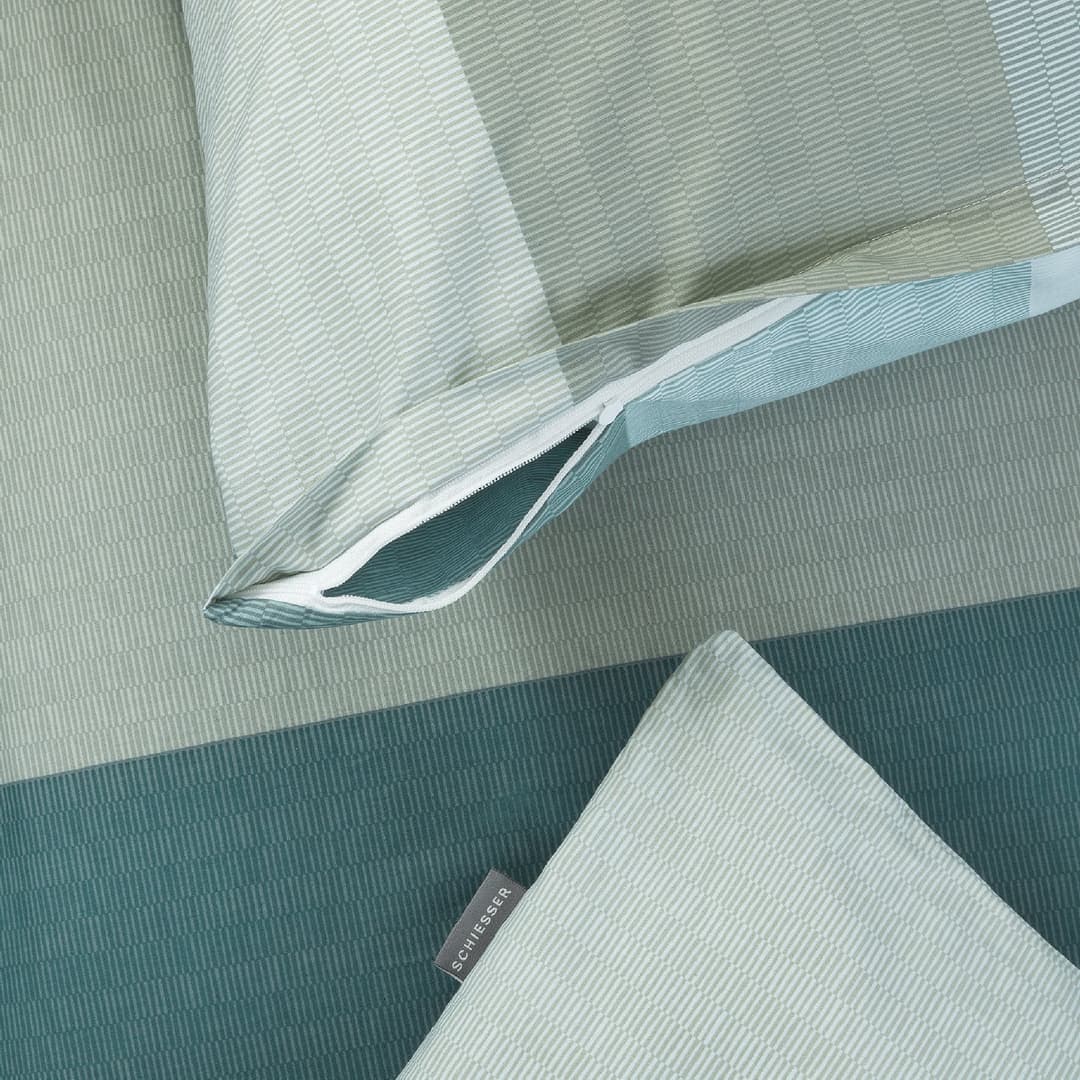 Schiesser Bettwäsche Endy Stripes | Grün