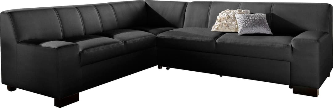 DOMO collection Ecksofa Norma Top | Schwarz