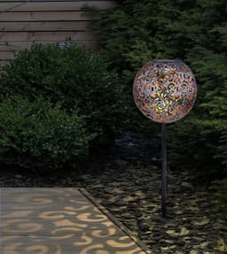 GLOBO LIGHTING SOLAR Solarleuchte | Silber