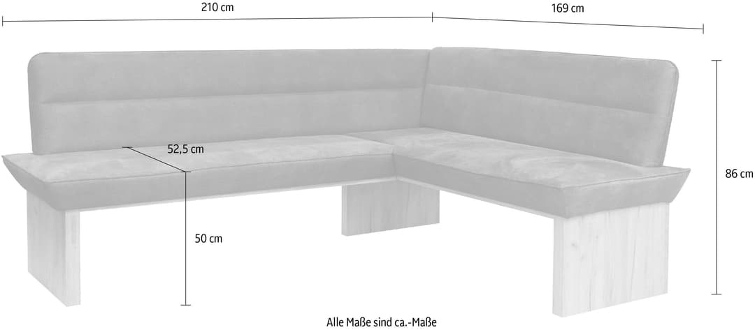OTTO home Eckbank Beluna | Grau