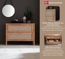 Home affaire Nachtkonsole Hällevik | Holztöne