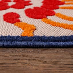 Sanat Teppich Floral 2 Outdoor | Mehrfarbig