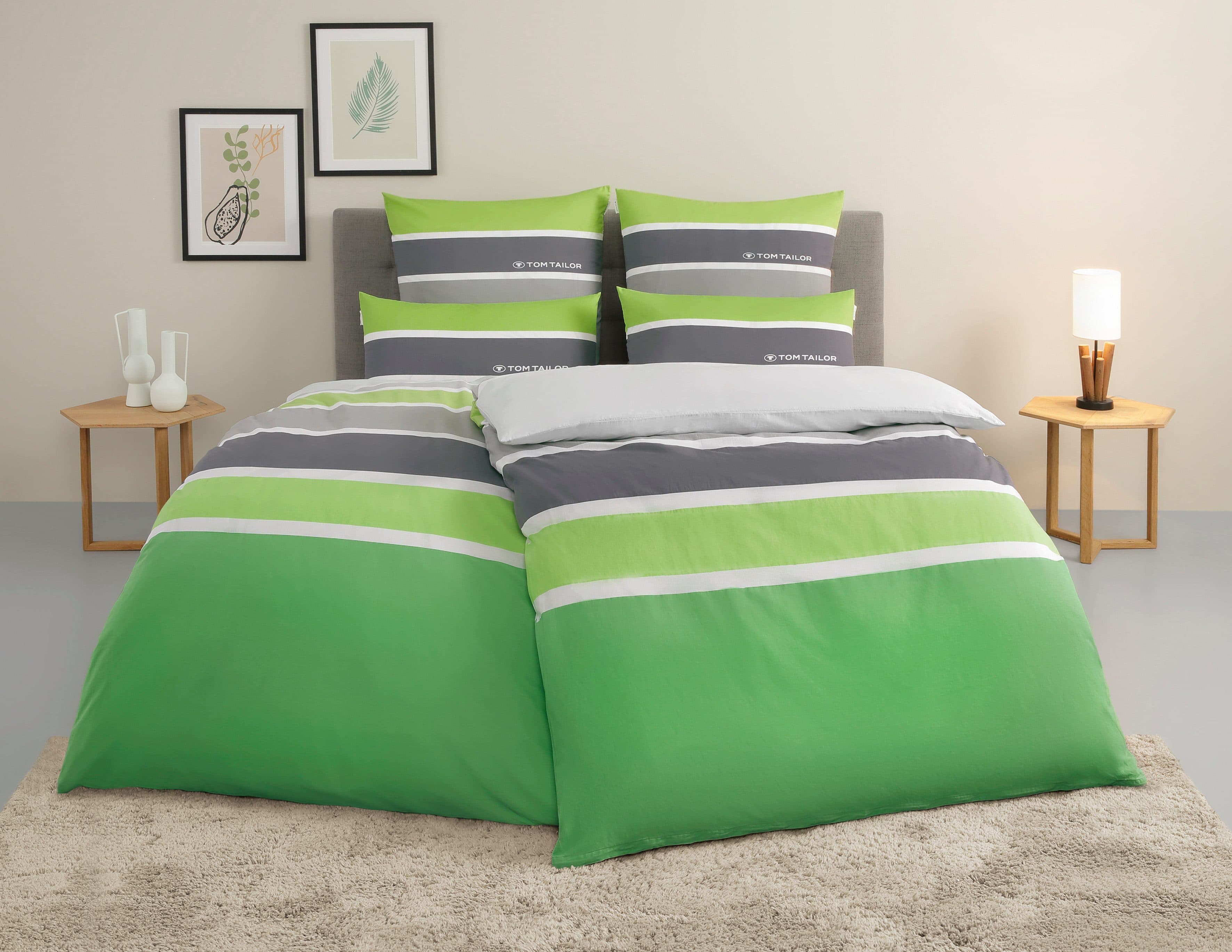 TOM TAILOR HOME Bettwäsche Felix | Grün
