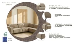 Home affaire Ecksofa LORCAN | Beige