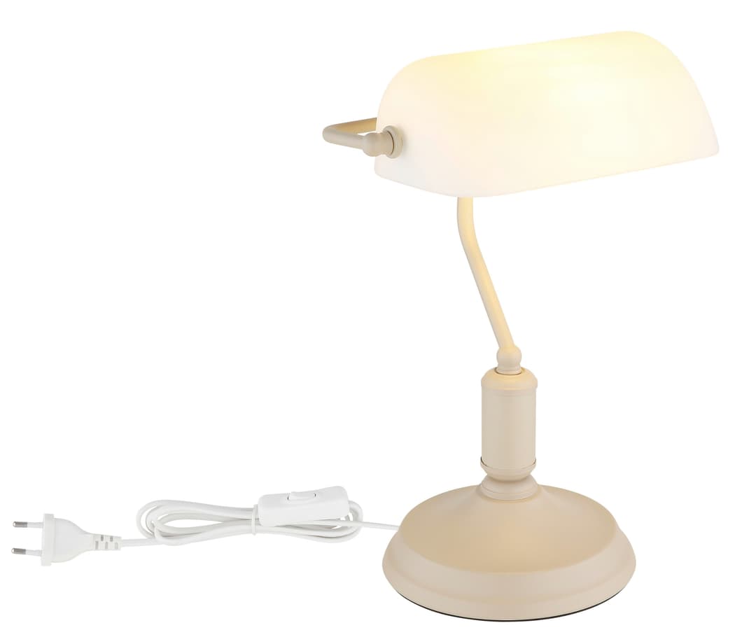 OTTO home Tischleuchte Lirria Bankerslamp | Beige