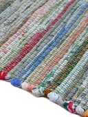 carpetfine Kelim Chindi Teppich | Grün 4