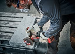 Einhell Akku-Winkelschleifer AXXIO 18/115 Q | Rot