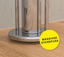 Eisl WC-Garnitur Toilettenpapierhalter stehend | Silber 2
