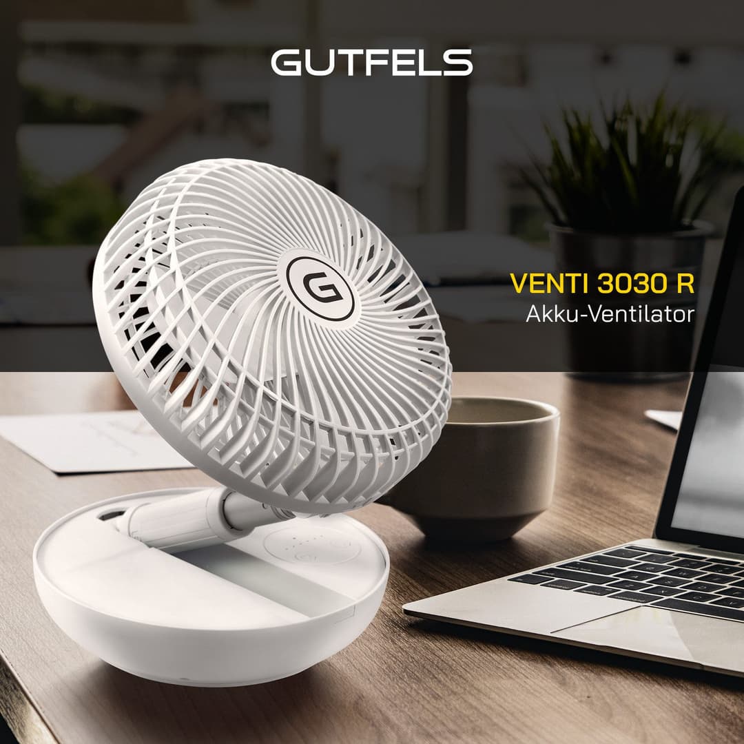 Gutfels Tischventilator »VENTI 3030 R« | Weiß