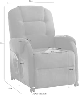 ATLANTIC home collection Relaxsessel Tobi | Braun