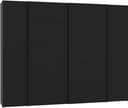 FORTE Kleiderschrank Narago | Schwarz