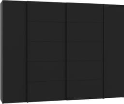 FORTE Kleiderschrank Narago | Schwarz