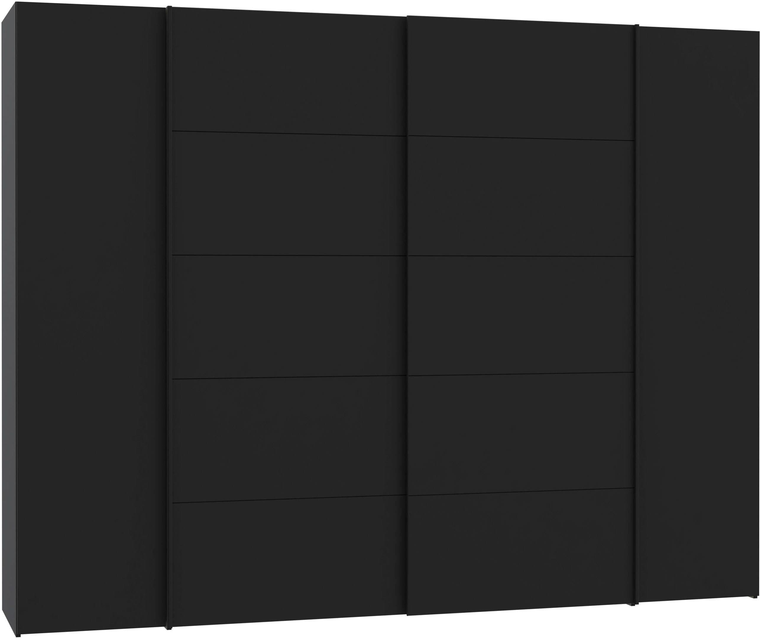 FORTE Kleiderschrank Narago | Schwarz
