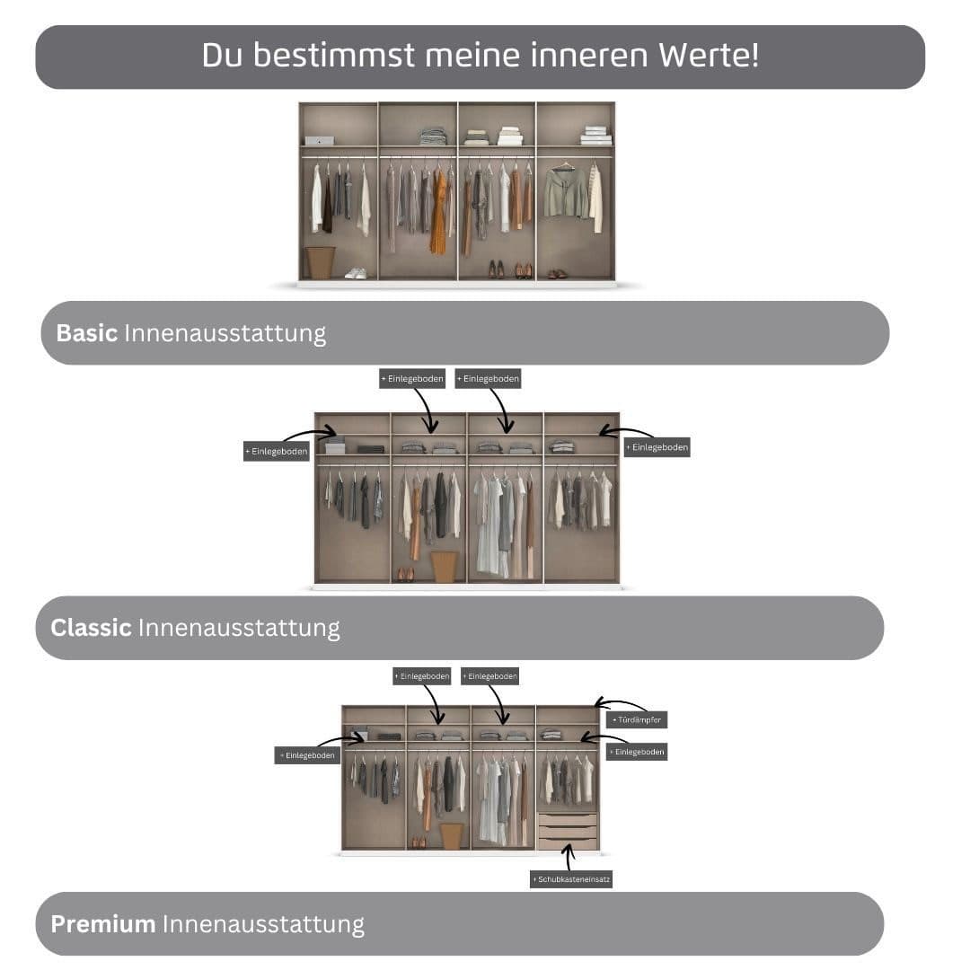 rauch AVOLA Kleiderschrank | Weiß