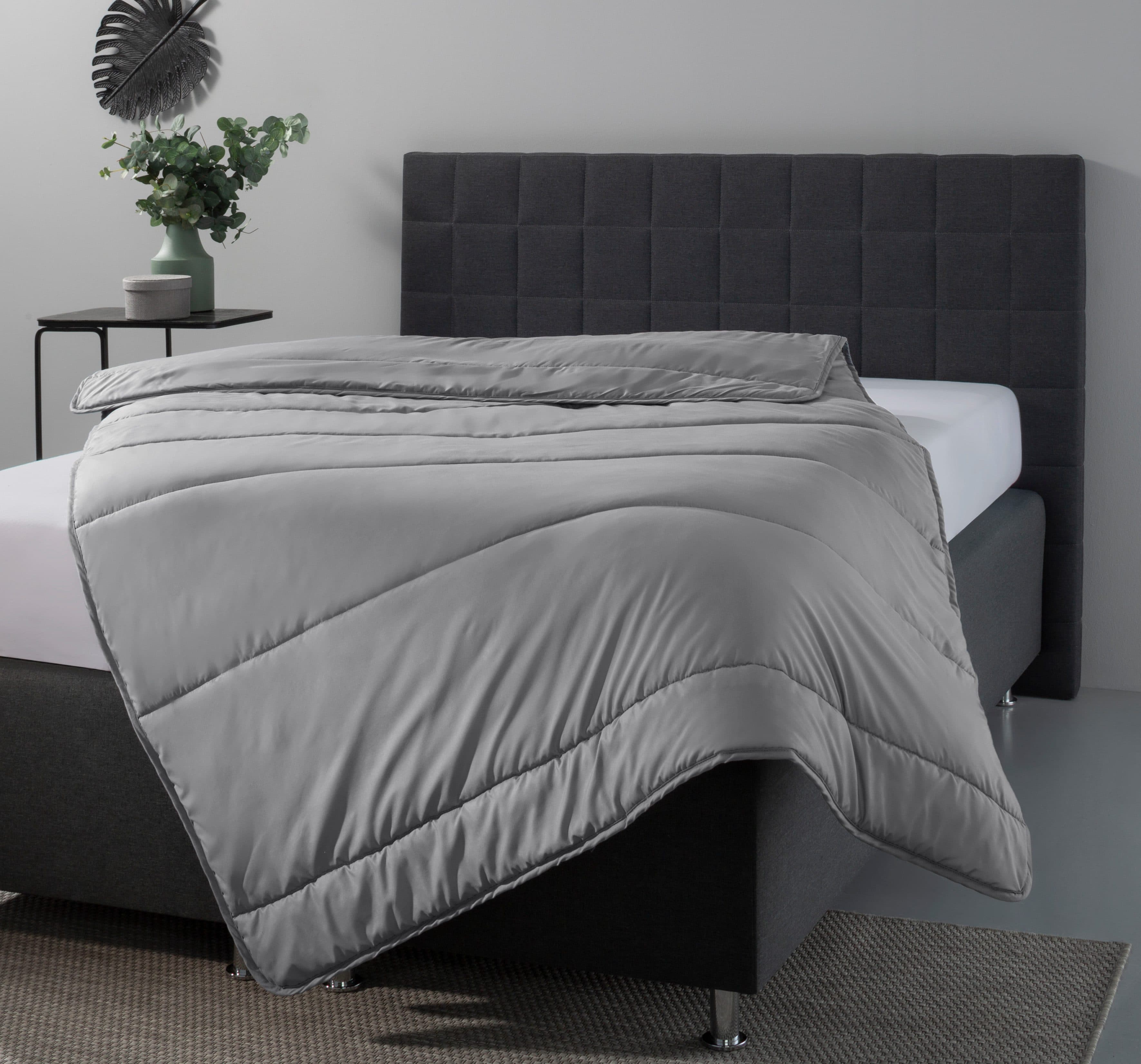 OTTO home Microfaserbettdecke Clarra | Grau