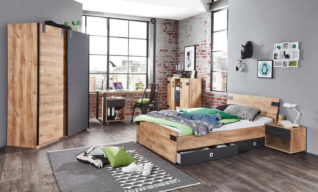 Wimex Bett Liverpool | Holztöne