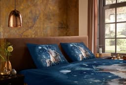PURE luxury collection Wendebettwäsche Moon | Blau