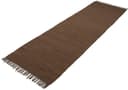 carpetfine Kelim Chindi uni Läufer | Braun 3