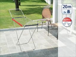 Leifheit Wäscheständer Siena 200 Aluminium | Silber