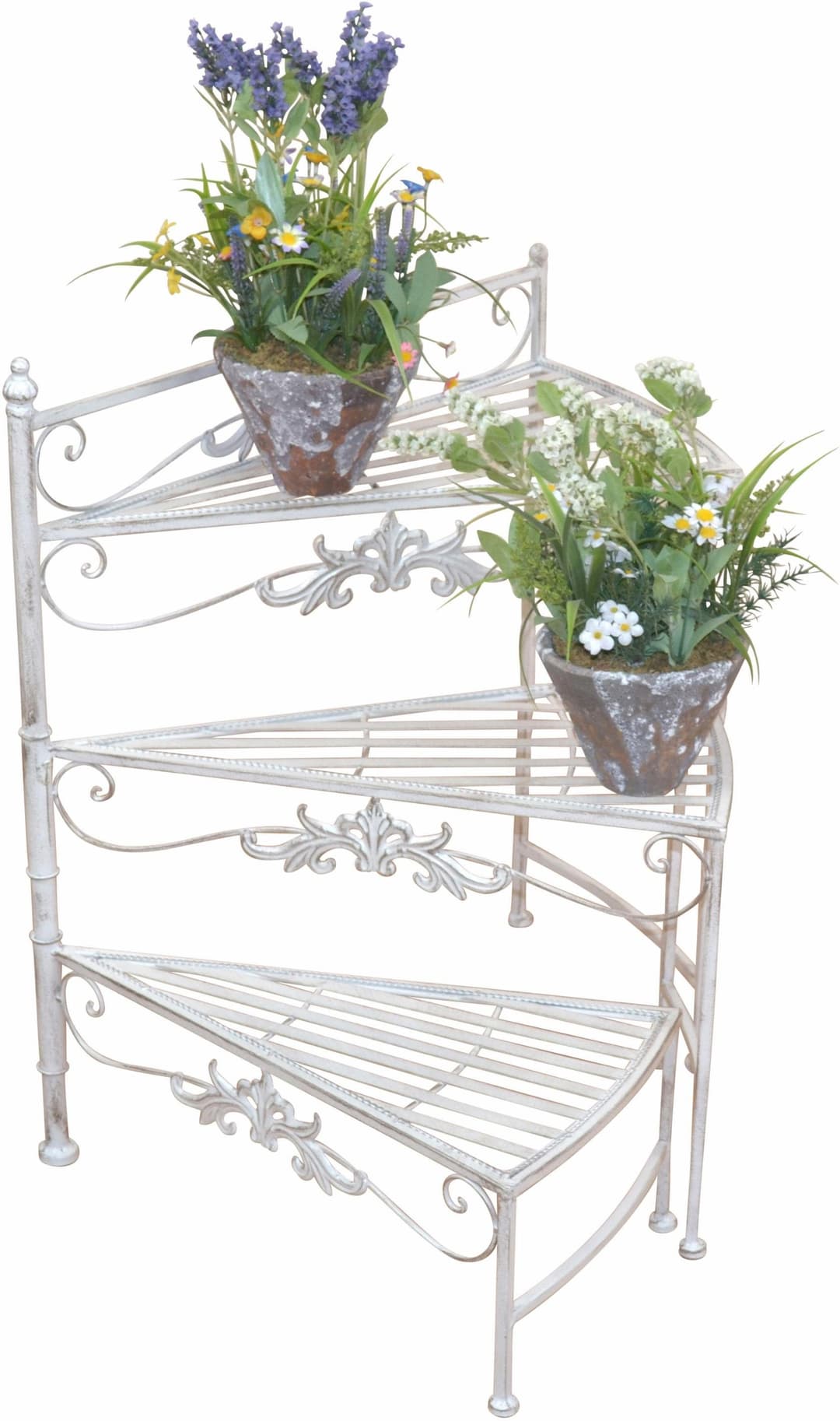 HOFMANN LIVING AND MORE Blumenständer Treppe | Weiß