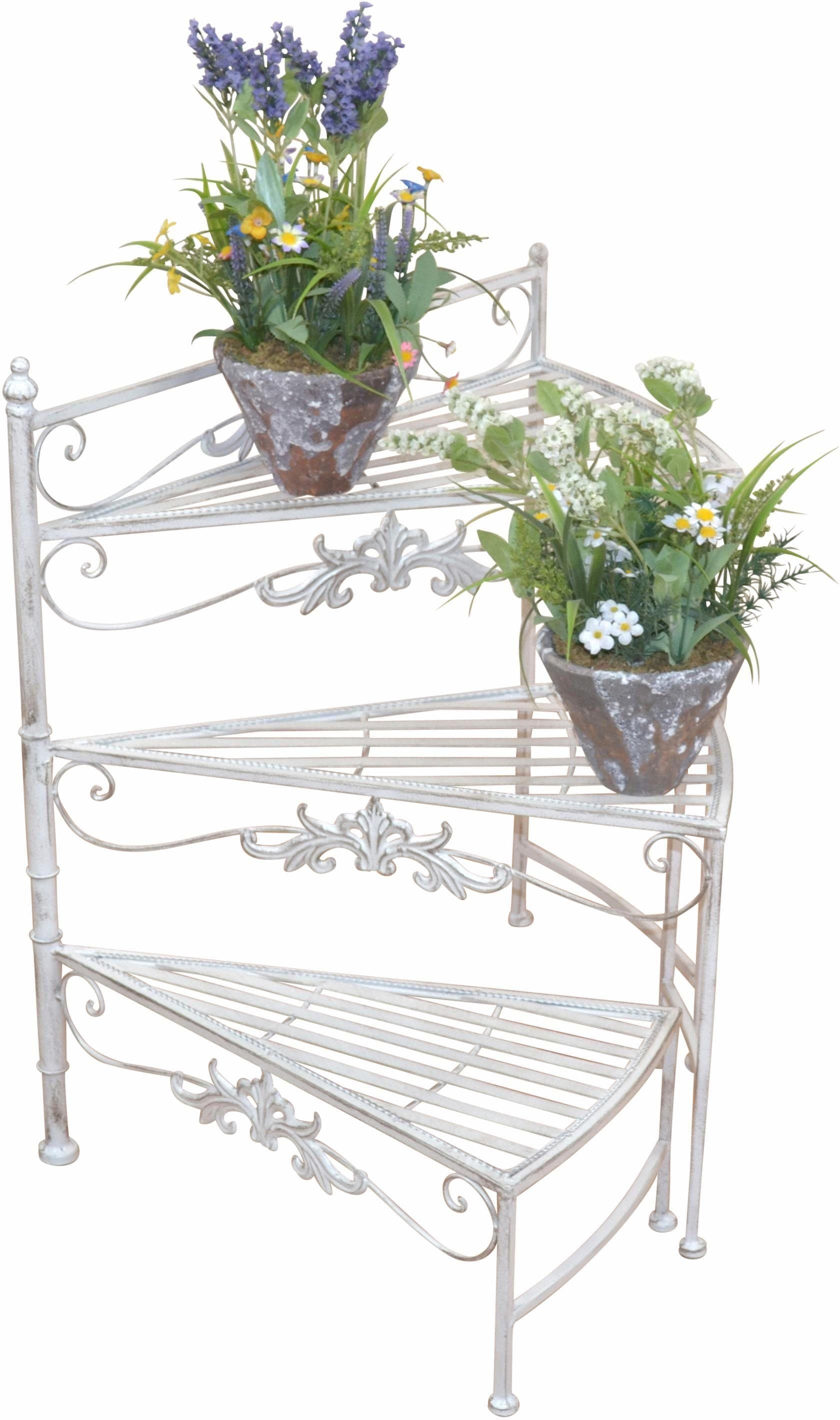 HOFMANN LIVING AND MORE Blumenständer Treppe | Weiß