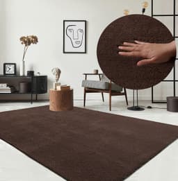 the carpet Teppich Relax | Braun