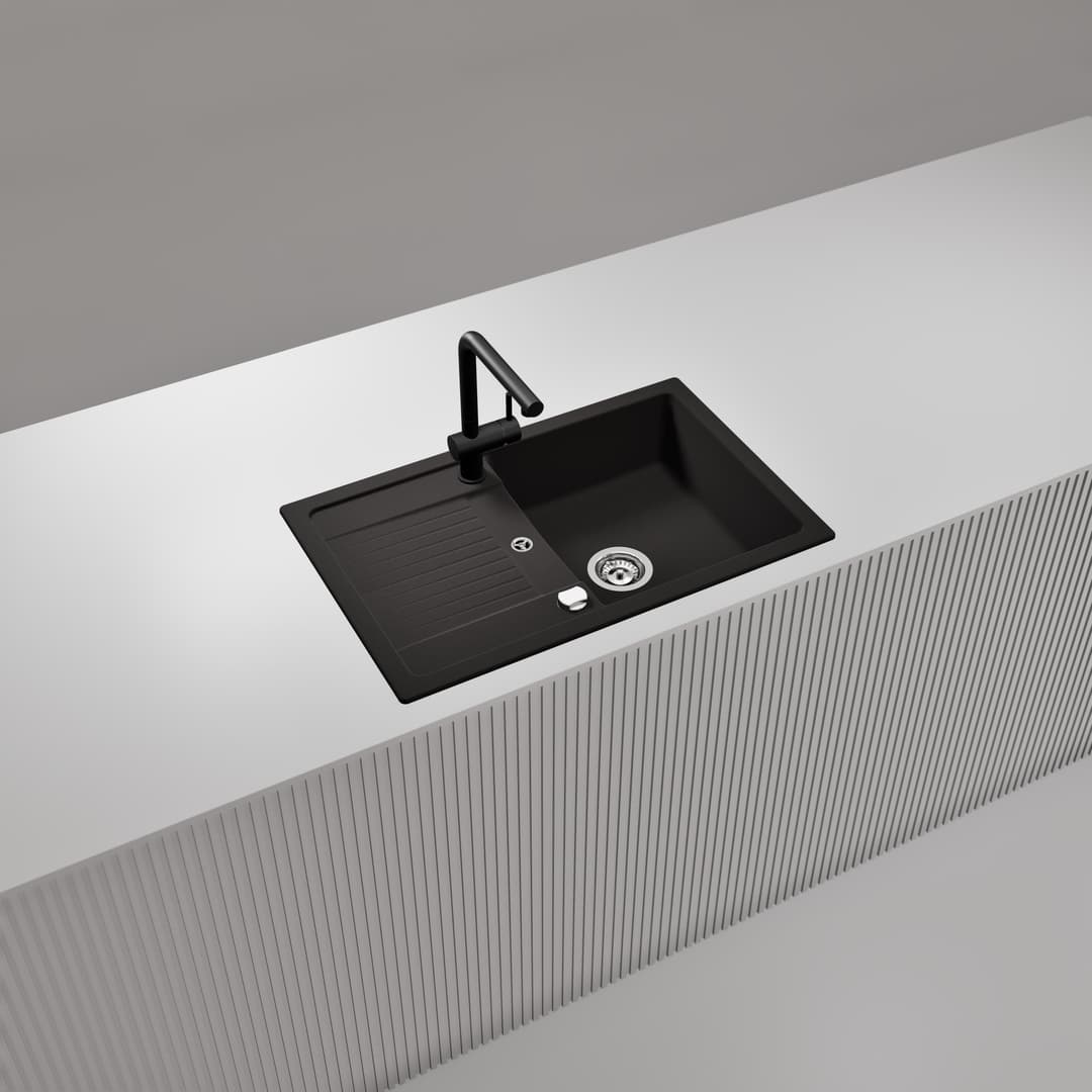 Schock Lima D-100S Küchenspüle mit Epos Armatur | Schwarz