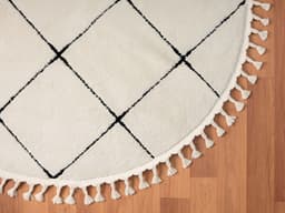 Myflair Möbel & Accessoires Hochflor-Teppich Moroccan Square | Weiß