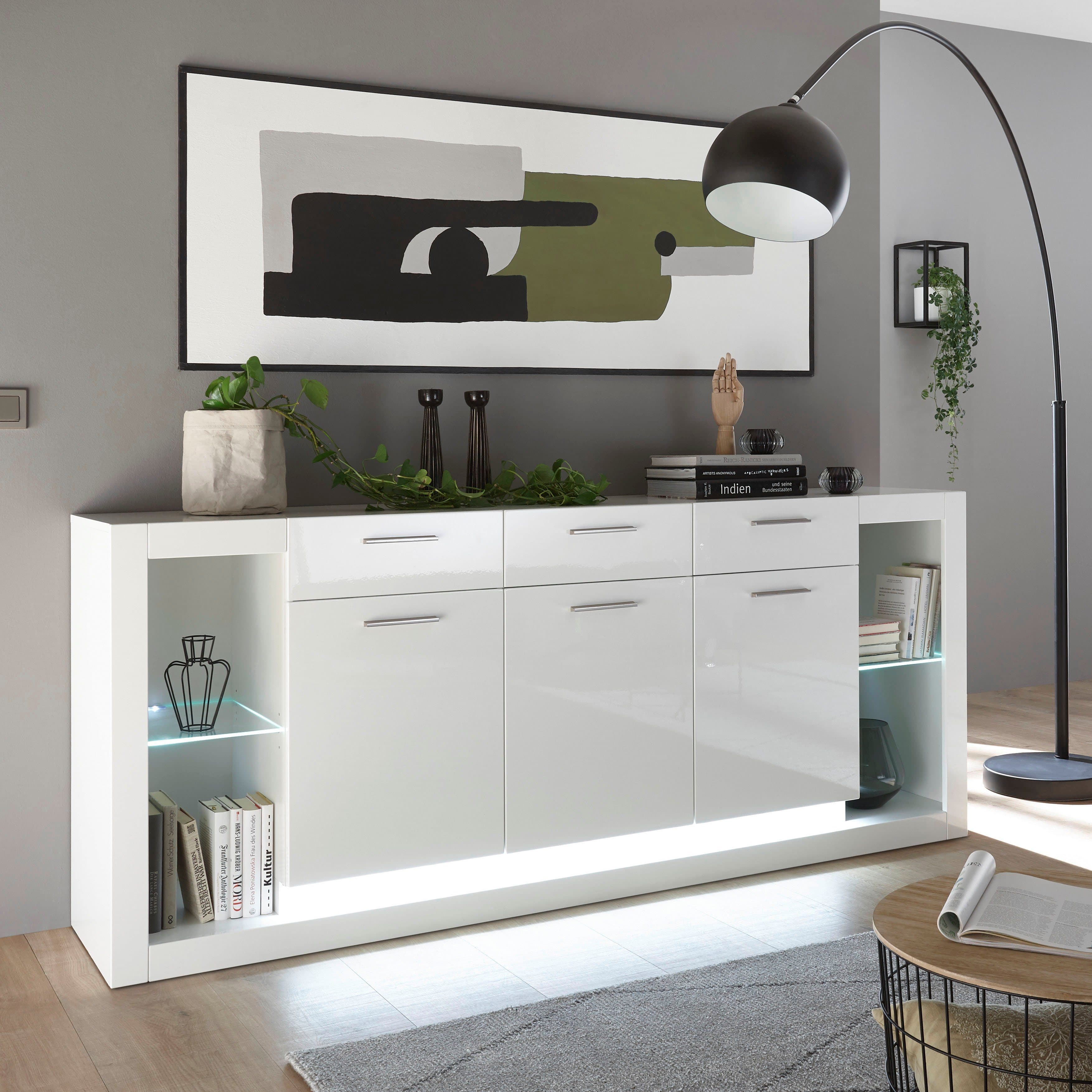 Home affaire Sideboard MERAN | Weiß