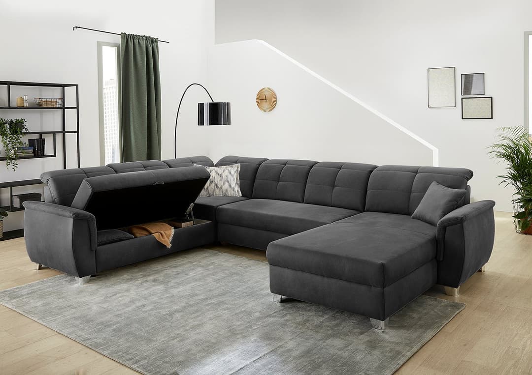 Jockenhöfer Gruppe Wohnlandschaft Livorno U-Form | Grau