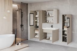 welltime Badmöbel-Set MADRIT II | Beige
