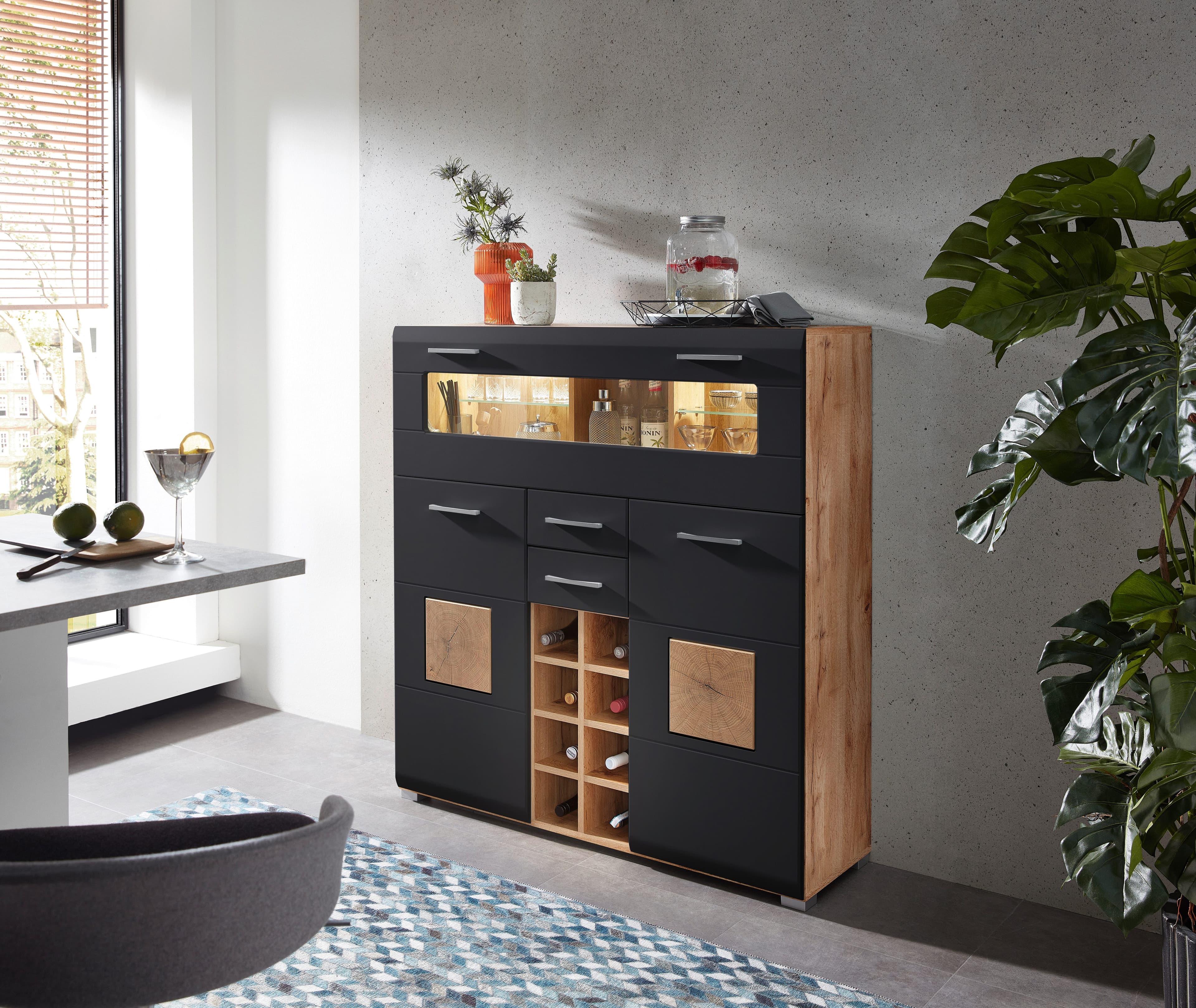 Innostyle Barschrank Sonate | Schwarz