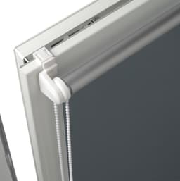 Seitenzugrollo Thermo Klemmrollo Energiesparend | Grau