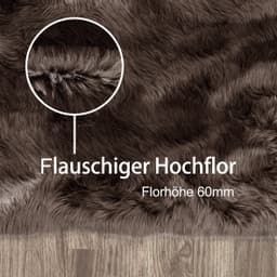 OTTO home Hochflor-Teppich Valeria | Braun