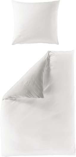 BIERBAUM Wendebettwäsche Modern Uni | Weiß