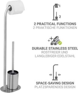 WENKO WC-Garnitur Levante | Silber